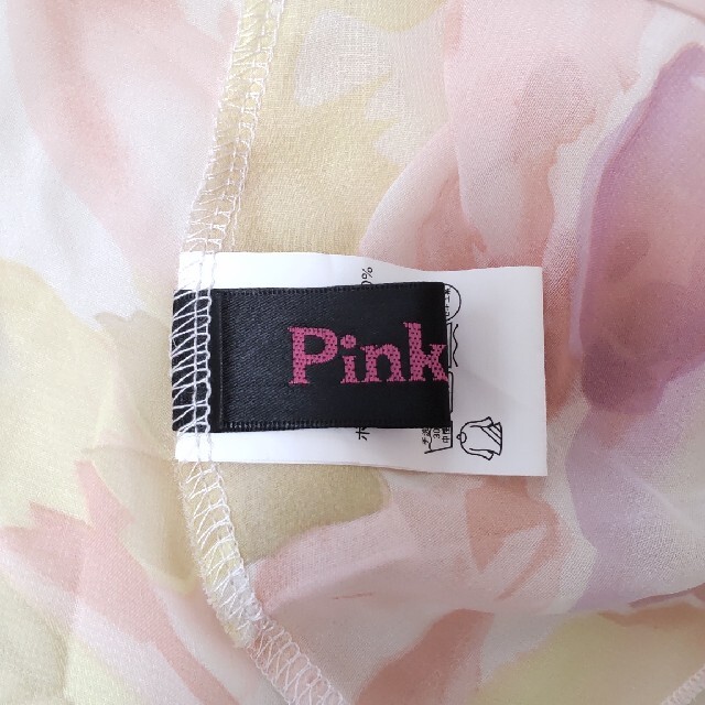 Pink Mix(ピンクミックス)のPink Mix　花柄　シフォンフリルトップス レディースのトップス(チュニック)の商品写真