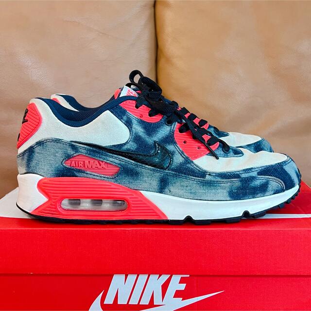 アトモスコラボ　NIKE AIRMAX90 BLEACHEDDENIM 26.5