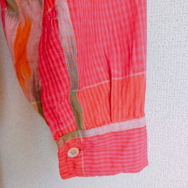 SEVEN　デッドストック　コットン　ピンク　オレンジ　イエロー　M メンズのトップス(シャツ)の商品写真