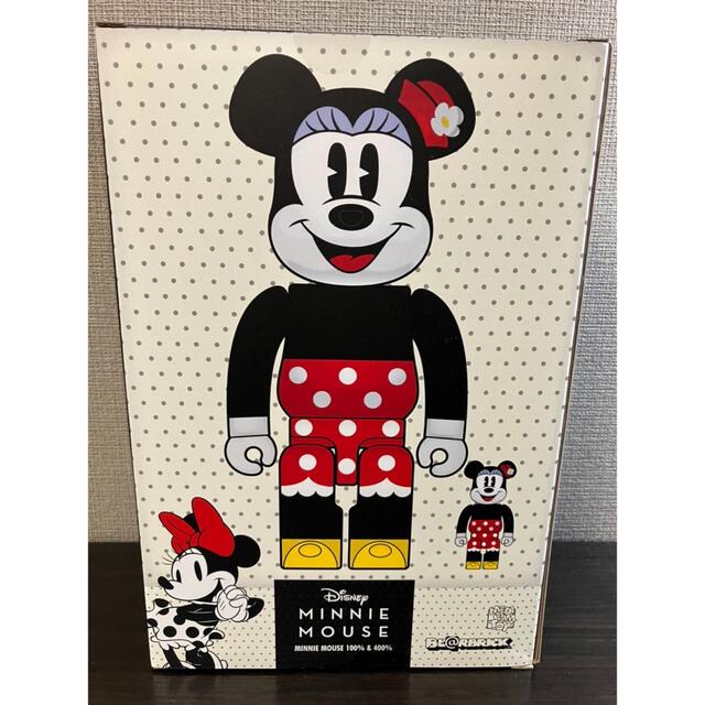 BE@RBRICK(ベアブリック)のBE@RBRICK Disney Minnie mouse 100% &400% ハンドメイドのおもちゃ(フィギュア)の商品写真