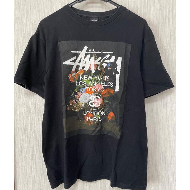 STUSSY(ステューシー)のstussy 花柄 world trip tシャツ メンズのトップス(Tシャツ/カットソー(半袖/袖なし))の商品写真