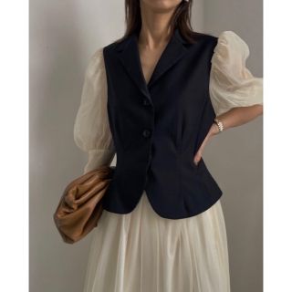 Ameri VINTAGE - 【新品】PEPLUM LINE CHIFFON SKIRT SET DRESSの通販