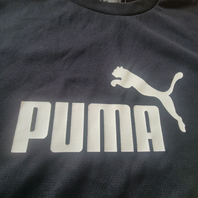 PUMA(プーマ)の●PUMA●半袖●スポーツ●ブラック●蛍光色● キッズ/ベビー/マタニティのキッズ服男の子用(90cm~)(Tシャツ/カットソー)の商品写真