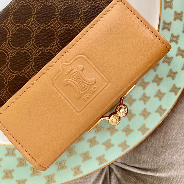 celine CELINE ?? セリーヌ ヴィンテージ マカダム がま口 財布 celine CELINE ?? セリーヌ ヴィンテージ マカダム がま口 財布