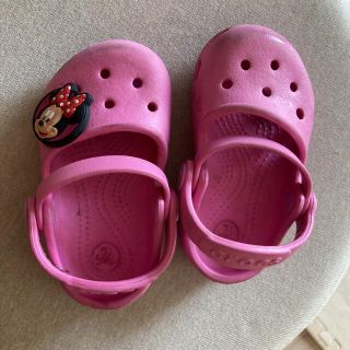 クロックス(crocs)の13cmキッズ　クロックス　ジビッツ付(サンダル)