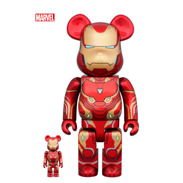 ベアブリックBE@RBRICK IRON MAN MARK 50 100％ & 400％