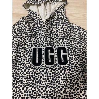 UGG ファーロゴパーカー　ホワイト　XSサイズ