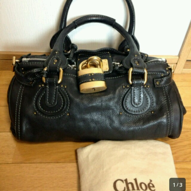 Chloe(クロエ)の美品□クロエCHLOEパディントンバッグ黒 エルシー香水バレンシアガフェンディ レディースのバッグ(ハンドバッグ)の商品写真