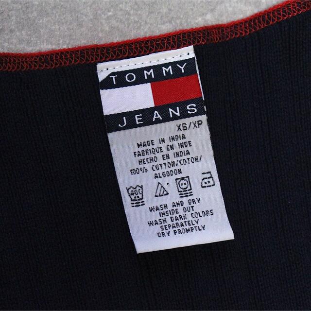 TOMMY HILFIGER(トミーヒルフィガー)の90s TOMMY JEANS トミージーンズ タンクトップニット リブニット レディースのトップス(ニット/セーター)の商品写真