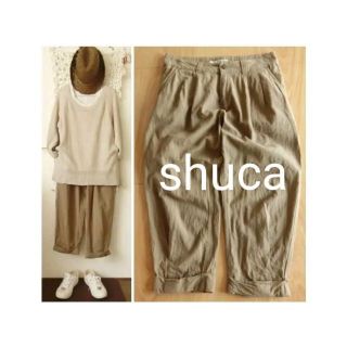 シュカ(shuca)のshuca　シュカ　麻綿クロプトパンツ(クロップドパンツ)