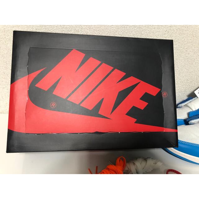 OFF-WHITE(オフホワイト)のOff-White × Nike Air Jordan 1 High UNC メンズの靴/シューズ(スニーカー)の商品写真