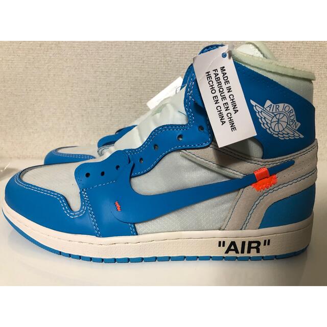 OFF-WHITE(オフホワイト)のOff-White × Nike Air Jordan 1 High UNC メンズの靴/シューズ(スニーカー)の商品写真