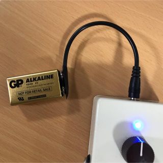 エフェクター ＡＣアダプター→9V電池 変換用ジャック 約15cm 2個セット