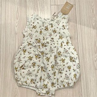 キャラメルベビー&チャイルド(Caramel baby&child )の新品未使用　little cotton clothes ロンパース(ロンパース)