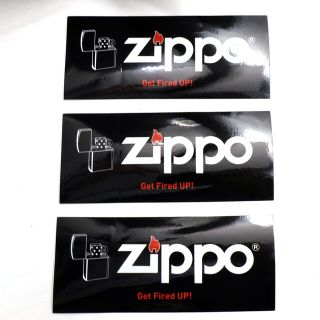 ジッポー(ZIPPO)の非売品Zippoステッカー　3枚(タバコグッズ)