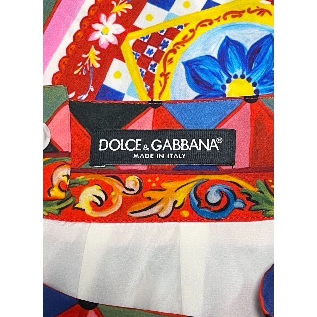 新品 DOLCE&GABBANA ドルチェ&ガッバーナ ピンク花柄スカート