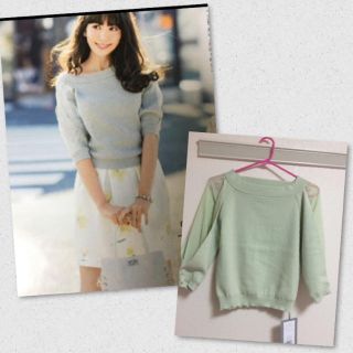 リランドチュール(Rirandture)の♡Rapuzel様専用♡リラ新品オフショル袖透けニット♡こじはる着用(ニット/セーター)