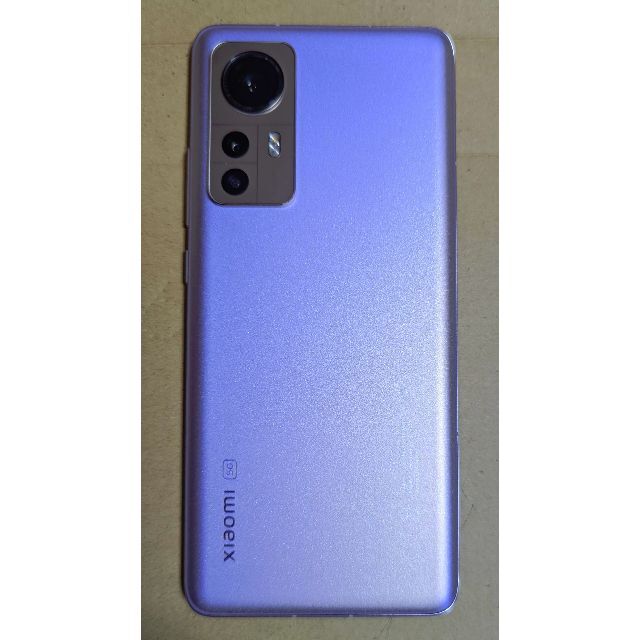 スマートフォン本体美品 xiaomi 12 8GB/128GB パープル グローバル版