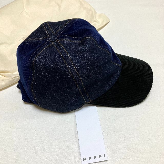 Marni(マルニ)の新品 XL 22SS MARNI 異素材混合 CAP 帽子 3072 メンズのトップス(Tシャツ/カットソー(半袖/袖なし))の商品写真