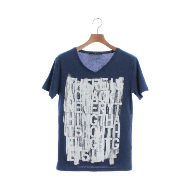 Vネック柄RAF SIMONS ラフシモンズ Tシャツ・カットソー 48(L位) 青