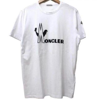 モンクレール(MONCLER)の★希少★ MONCLER Tシャツ Ｌ　ホワイト モンクレール ワッペン 完売(Tシャツ/カットソー(半袖/袖なし))