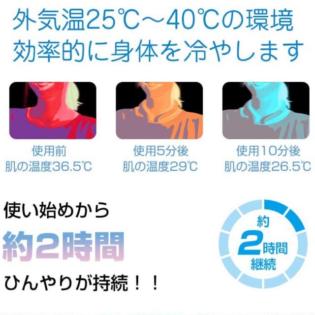 クールタオル＋クールリングの２点セット インテリア/住まい/日用品の日用品/生活雑貨/旅行(日用品/生活雑貨)の商品写真