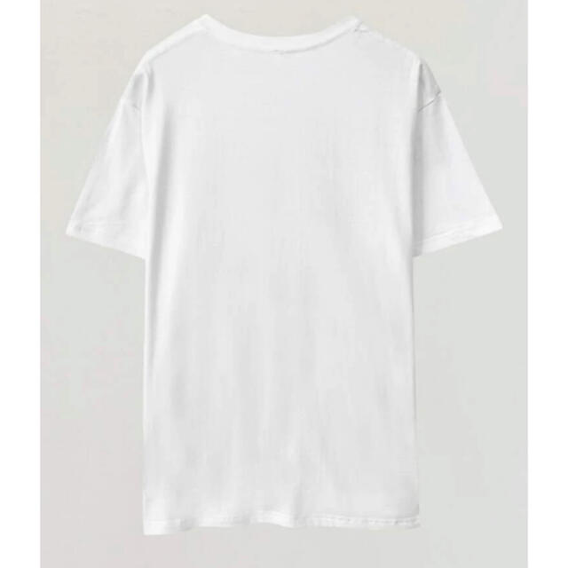 ZARA(ザラ)のアルファベット✖︎ケーキ　パターンプリントドロップショルダーTシャツ　 レディースのトップス(Tシャツ(半袖/袖なし))の商品写真