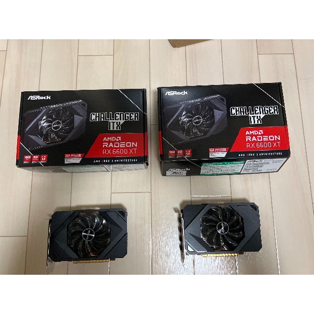 新品未開封msi radeon 6600xt gaming x 8g 4枚set