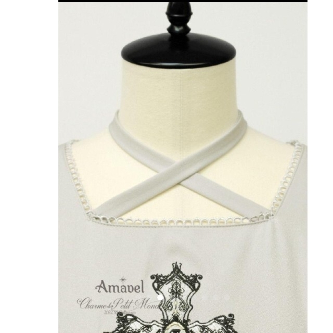 Amavel - 【新品】Amavel RosaryLaceフロントクロスワンピースの Amavel - 【新品】Amavel RosaryLaceフロントクロスワンピースの