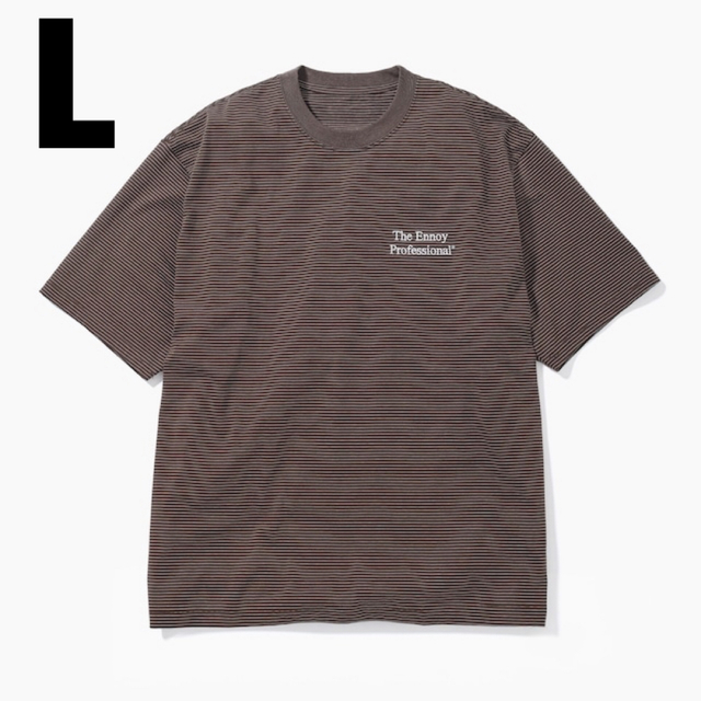 ennoy S/S Border T-Shirt BROWN × WHITE 送料込 49.0%割引 ...