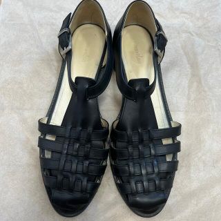 スティーブンアラン(steven alan)のsteven alan グルカサンダル black 38(サンダル)