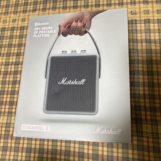 Marshall STOCKWELLⅡ Bluetoothスピーカー 白色 新品ポータブルプレーヤー