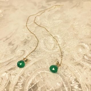 アガット(agete)のagete  K10天然石2wayピアス(ピアス)