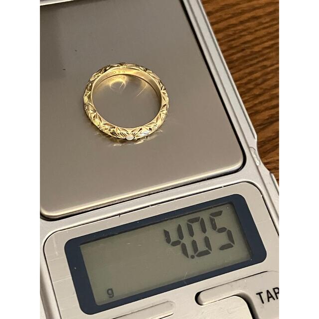 14K コアナニ　ハワイアンジュエリー　リング　8P ダイヤモンド レディースのアクセサリー(リング(指輪))の商品写真