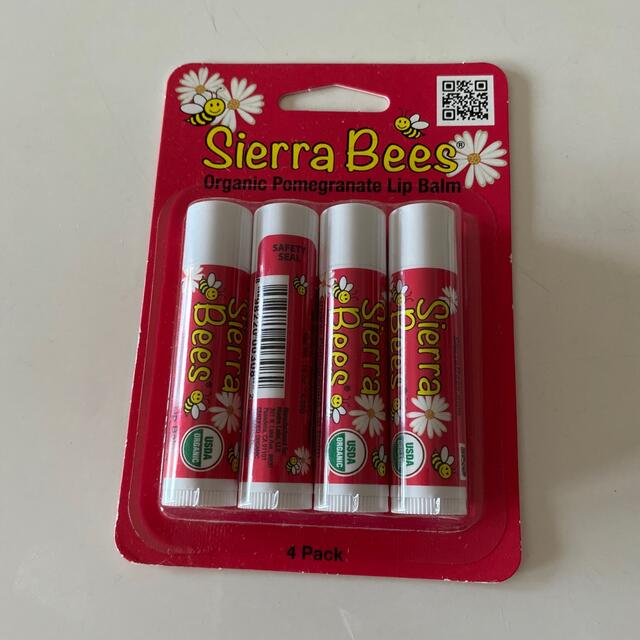 【オーガニック】Sierra Beesリップクリーム4本セット コスメ/美容のスキンケア/基礎化粧品(リップケア/リップクリーム)の商品写真