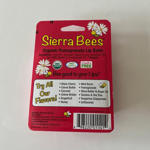 【オーガニック】Sierra Beesリップクリーム4本セット コスメ/美容のスキンケア/基礎化粧品(リップケア/リップクリーム)の商品写真