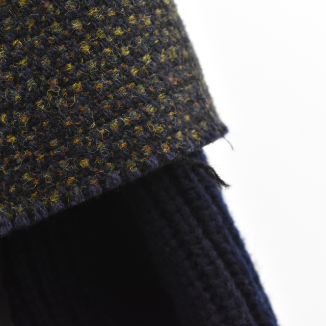 Sacai サカイ 19AW ライダースドッキング ニットスリーブツイード