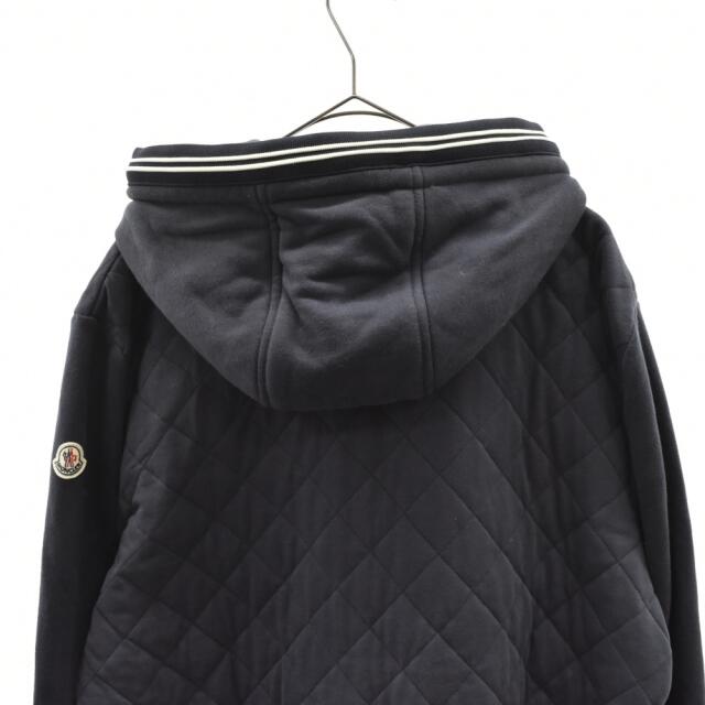 MONCLER(モンクレール)のMONCLER モンクレール キルティングステッチジップアップスウェットパーカー ネイビー メンズのトップス(パーカー)の商品写真