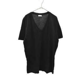 ドリスヴァンノッテン(DRIES VAN NOTEN)のDRIES VAN NOTEN ドリスヴァンノッテン Vネック プレーンデザイン 半袖Tシャツ カットソー ブラック(Tシャツ/カットソー(半袖/袖なし))