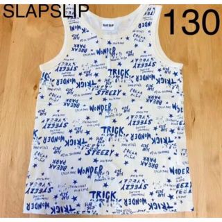 エーアーベー(e.a.B)の130 SLAPSLIP 英字総柄のタンクトップ(Tシャツ/カットソー)