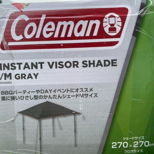 ★新品未使用★インスタントバイザーシェードM／グレー　 Coleman