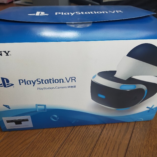 PlayStation VR(プレイステーションヴィーアール)のplaystation VR camera同梱版　プロテクトシート付き エンタメ/ホビーのゲームソフト/ゲーム機本体(家庭用ゲーム機本体)の商品写真
