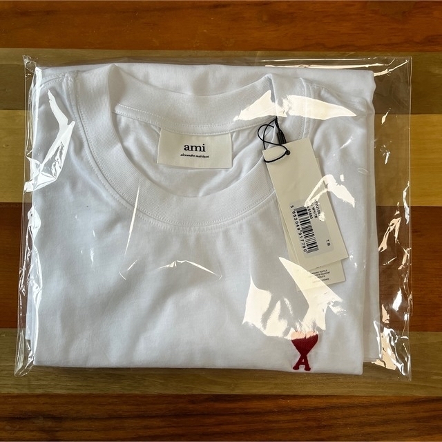 AMI PARIS アミパリ Tシャツ Mサイズ White 白Tシャツ/カットソー(半袖/袖なし)