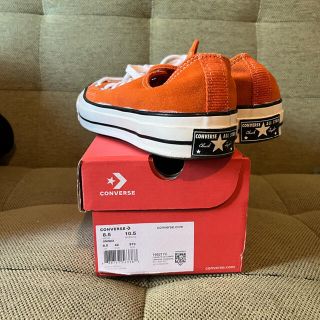 コンバース(CONVERSE)のct70 オレンジ　スウェード26.5センチ(スニーカー)