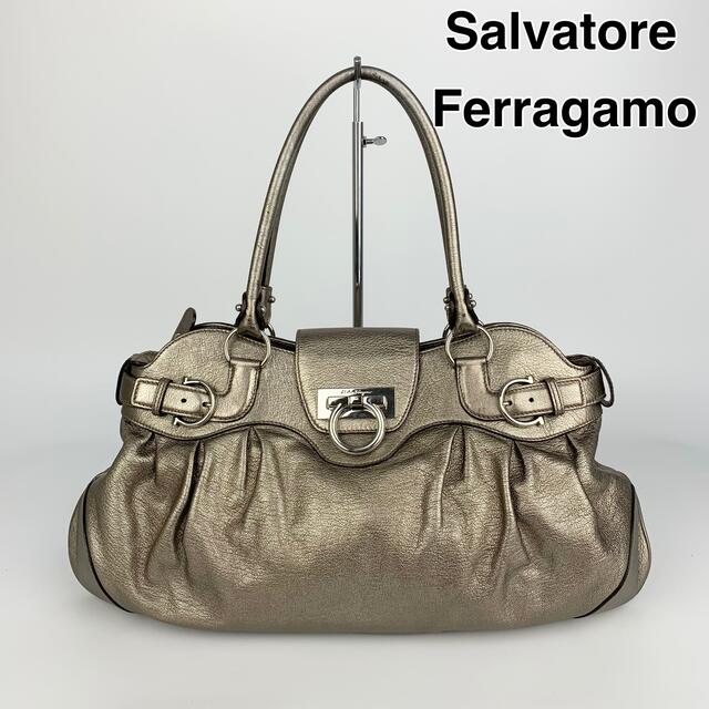 22S150極美品 SalvatoreFerragamo フェラガモ バッグ - ハンドバッグ