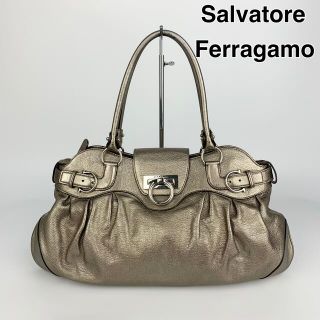 サルヴァトーレフェラガモ(Salvatore Ferragamo)の22S150極美品 SalvatoreFerragamo フェラガモ バッグ(ハンドバッグ)