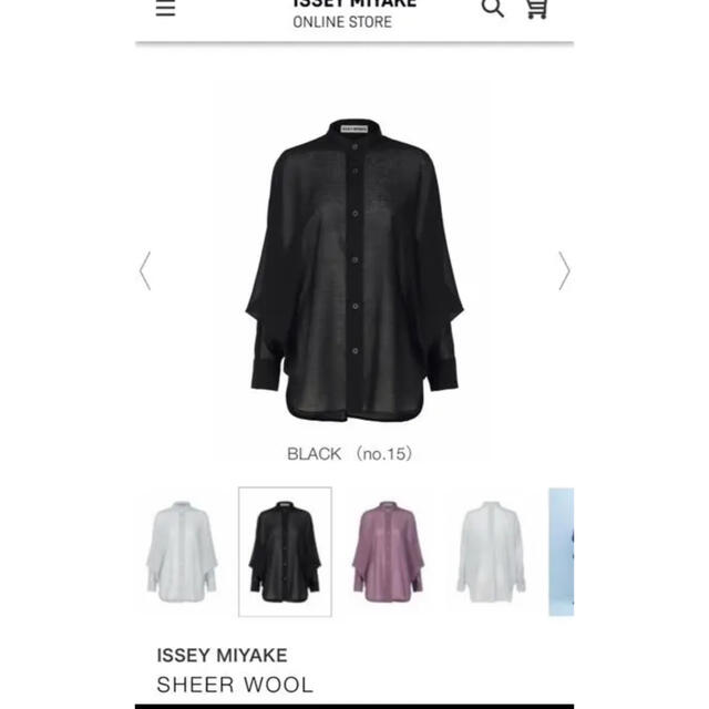 isseymiyake   SHEER WOOL shirts 22ss