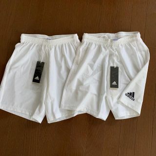 アディダス(adidas)の未使用　アディダス　白　ハーフパンツ　CLIMALITE 2枚セット(ウェア)