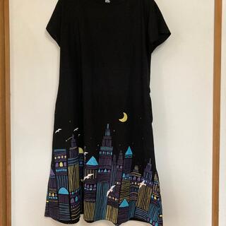 グラニフ(Design Tshirts Store graniph)のグラニフ　夜空ワンピース(ひざ丈ワンピース)