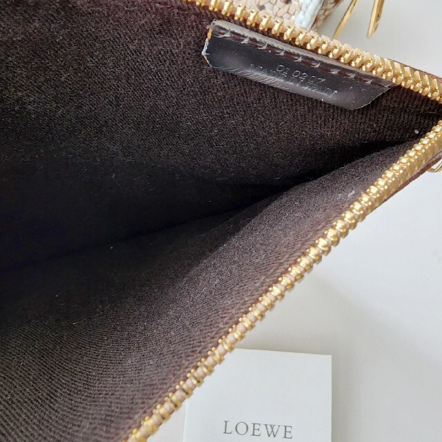 LOEWE★ロエベ アマソナ28/本革イントレチャート メタリック バッグ 6